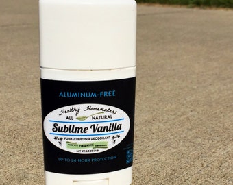 Organic Sublime Vanilla Funk Fighting Deodorant- Aluminum-Free Natural Hippy living, Crunchy Pits For Sweaty Betty - Healthy Homemakers