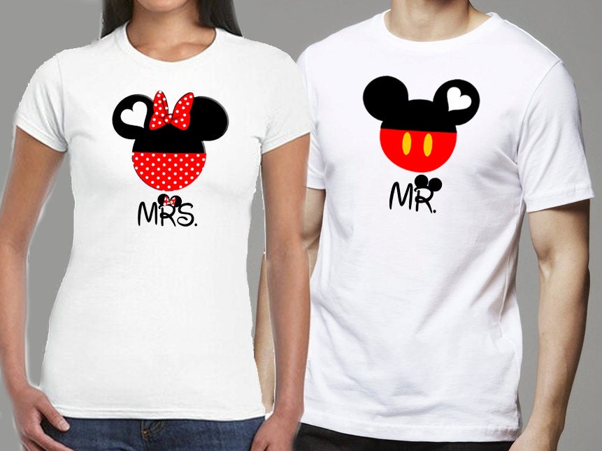 Special Mr and Ms Mickey and Minnie Couples T-shirts wedding