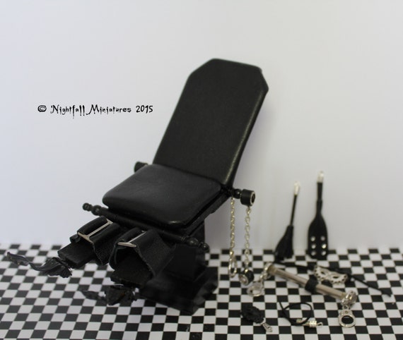 Dollhouse Miniature Sex Toys Bondage Bdsm Fetish Black 8094