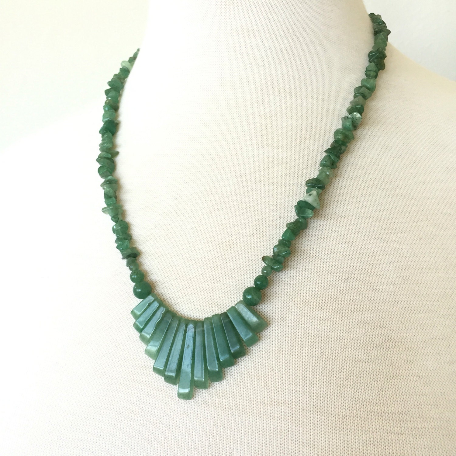 SALE Green Jade Necklace