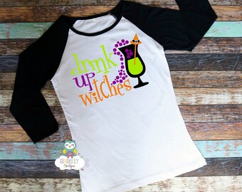 Drink up Witches Shirt, Boo Tribe Shirt, Halloween Shirt, Women's Halloween Shirt, Heat Pressed Vinyl Shirt