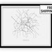 Paris Subway Map Print Paris Metro Map Poster