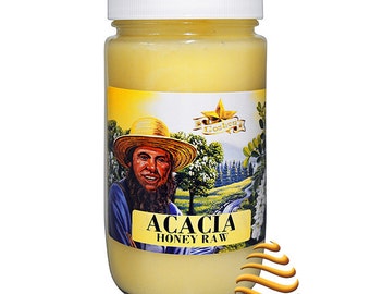 Amish Acacia Raw Unfiltered Kosher Honey 1Lb