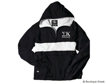 SK Sigma Kappa Classic Letters Anorak Jacket