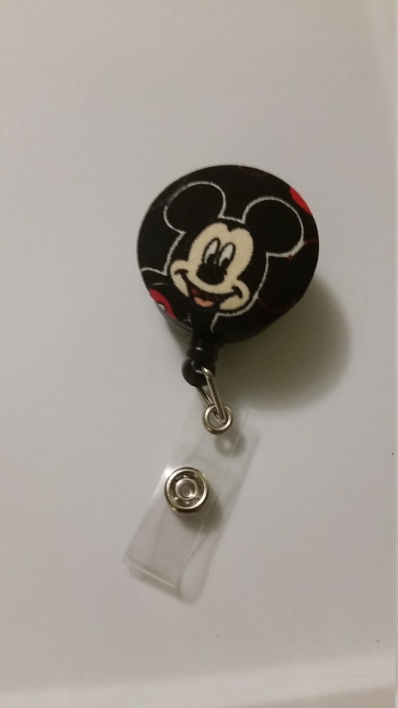 Disney Mickey Mouse Badge Reel with Interchangeable Velcro