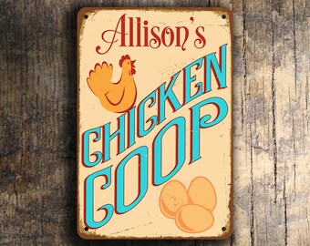 Custom CHICKEN COOP SIGN, Customizable Chicken Coop Signs, Vintage style Chicken Coop Sign, Chicken Coop Signs, Custom Outdoor signs, Coop