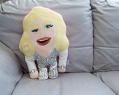 Dolly Parton Diamante Jewell encrusted plush pillow cushion