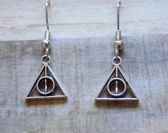 Tiny Harry Potter Earrings - Deathly Hallows Earrings