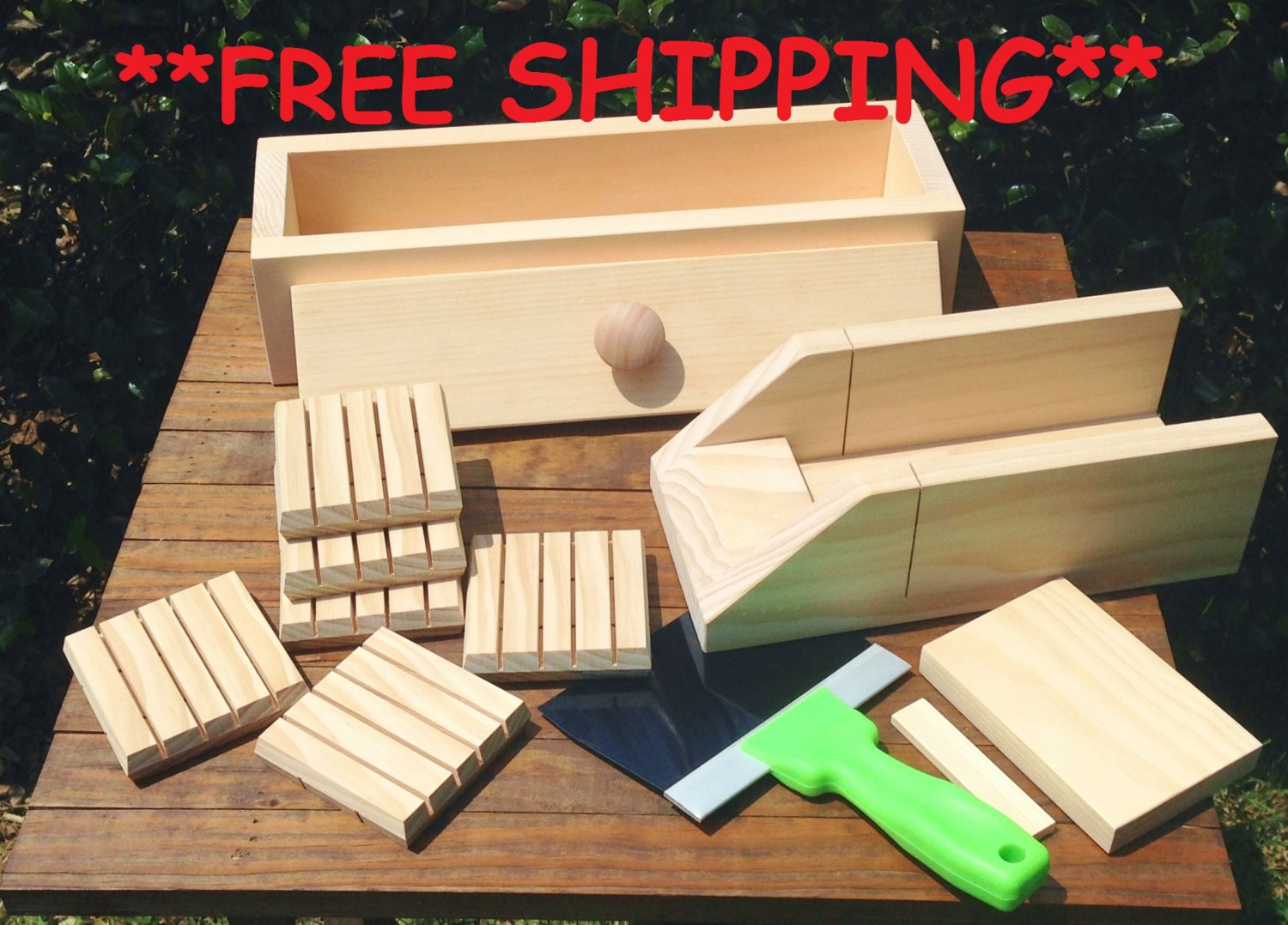 4 lb Soap Mold Combo Wooden Log Mold w/ by CedarMountainCrafts