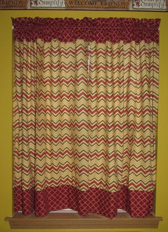 Home decorating curtains / contrasting but matching / 4 prints available