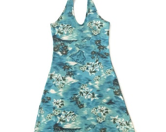 Vintage Hawaiian Halter Dress