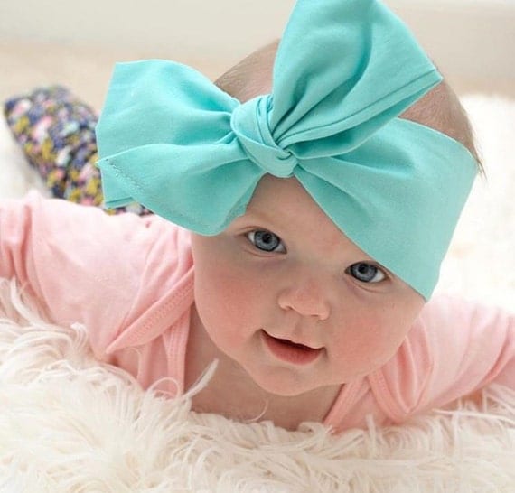 Items similar to Baby headwrap child head wrap blue headwrap on Etsy