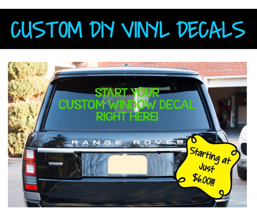 VD0001 Custom Window Decal Business Vinyl Window Decals
