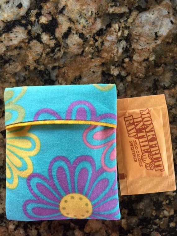 Sugar Packet Holder Travel Case for purse or by Skip2MyLouDesigns