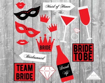 Royal Photobooth Props King and Queen Photobooth by SOSWeddings