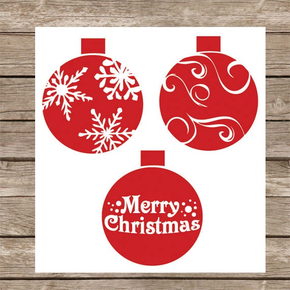Download Christmas SVG Cut file Christmas Ornaments SVG Winter SVG