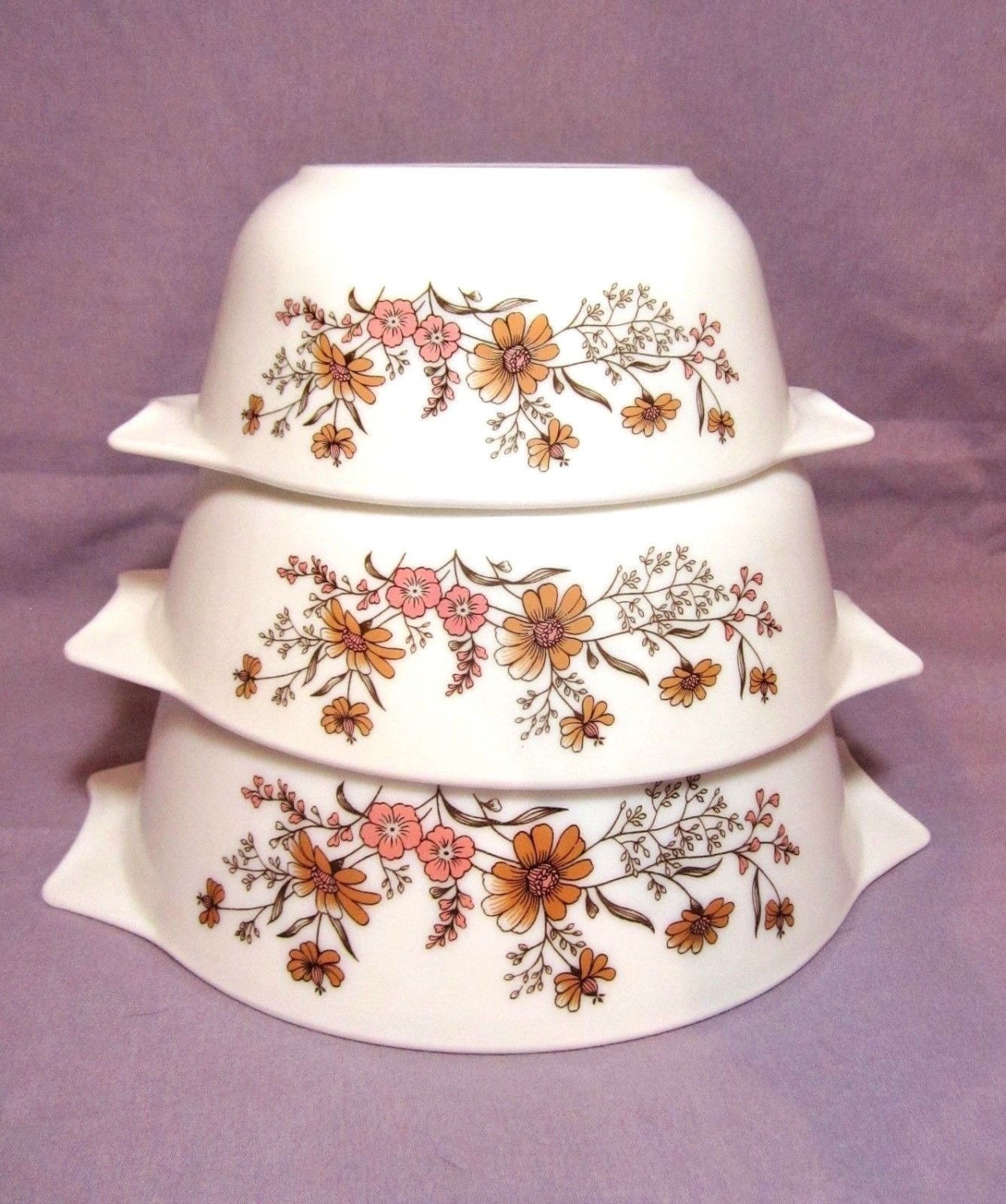 Country Autumn Pyrex England Casserole Dish Thanksgiving