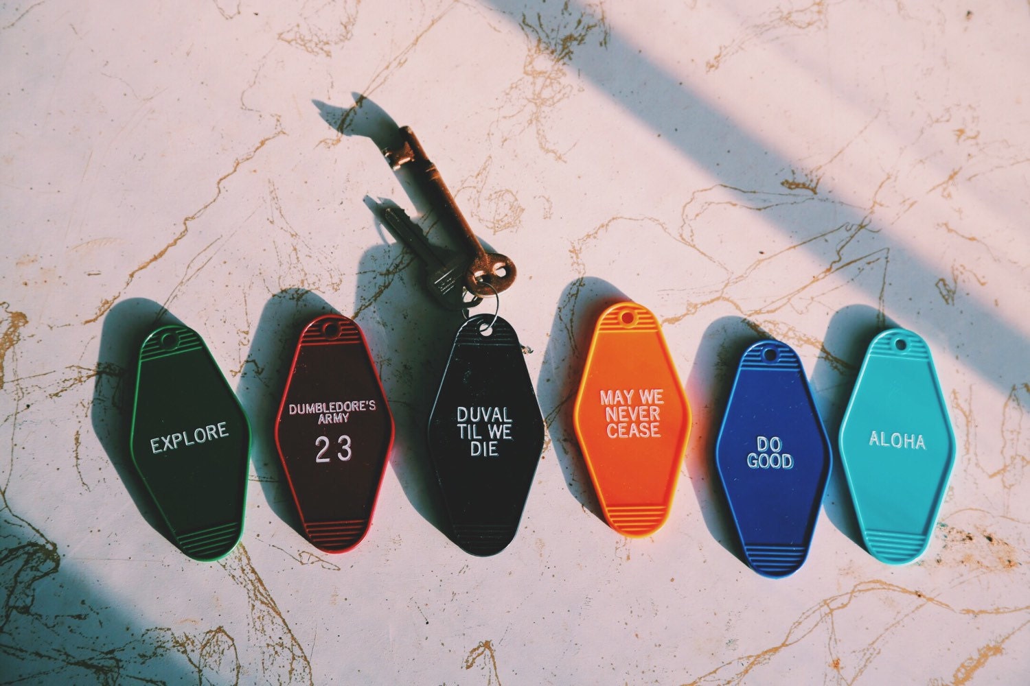 Vintage Hotel keychain key tag FREE SHIPPING