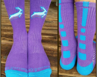 Phish Antelope Sport Socks In Purple / Blue
