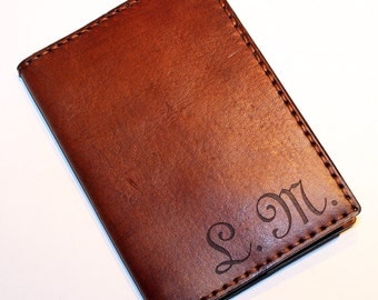 Personalized Passport Cover! Leather Passport Cover With Initials! Passport Holder! Leather Travel Passport Cover! Handmade Passport Cover!