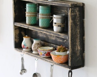 Rustic Double Wall Shelf---6 Colors!