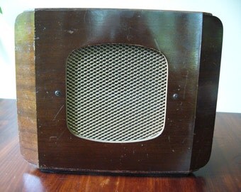 Vintage Speaker ... Richard Allan Major Baflette Speaker ... 1950's Wooden Speaker ... Radio, Gramaphone, Collectable ... Home Decor