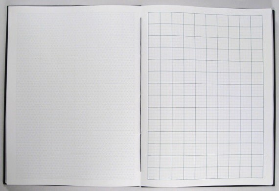9x12 graph paper sketchbook isometric and or by pierrotplus