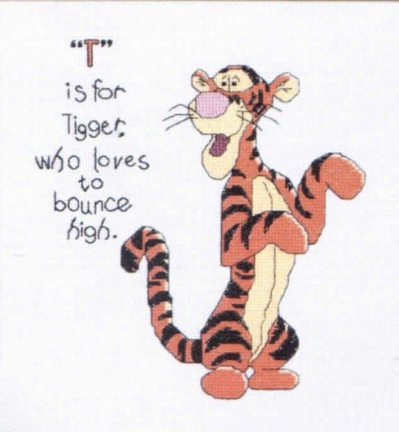 Tigger Cross Stitch Pattern Digital Download