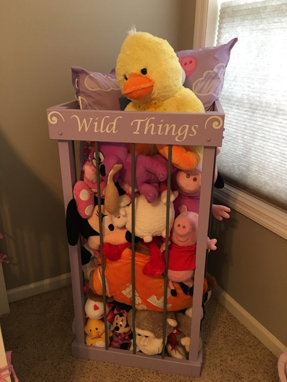 stuffed toy cage