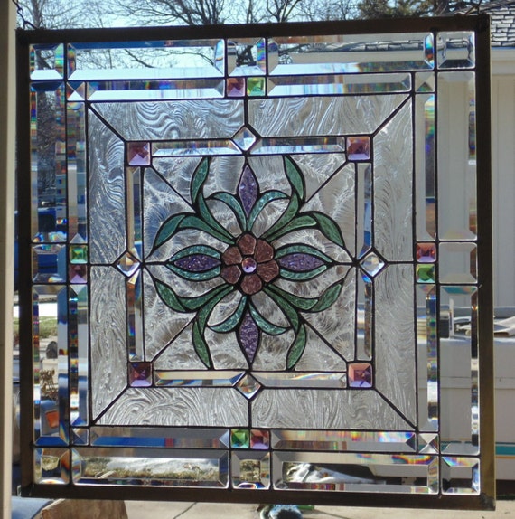 Stained Glass Window Hanging by StevesArtGlass on Etsy