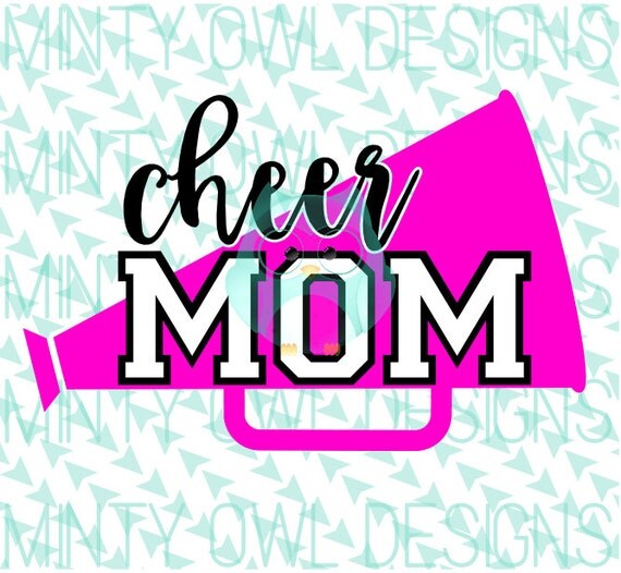 Cheer Mom SVG Cut File Cheerleader Mom Cheerleading