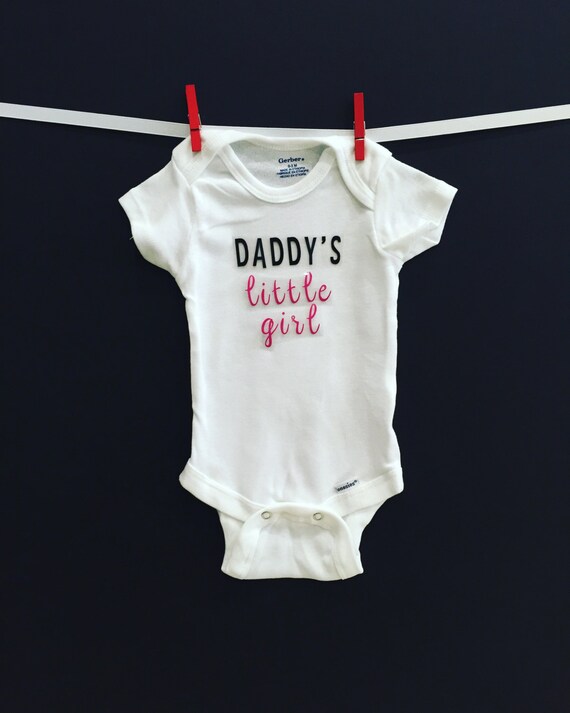 Items similar to Daddy's Little Girl father's day baby onesie on Etsy