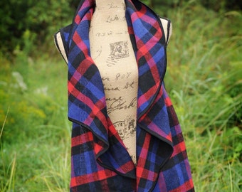 flannel and vest outfit