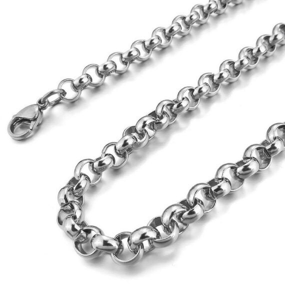 3mm Rolo Thin Chain Necklace Round Chain Links 316L