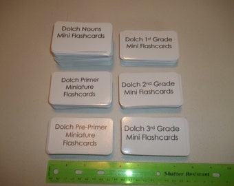 Items similar to First Grade Sight Word Dolch flash cards - Instant