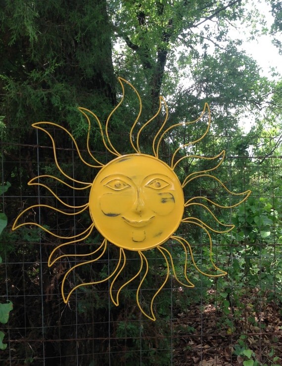 30 Large Sun Face Marigold Celestial Metal by BlueCottageCreation