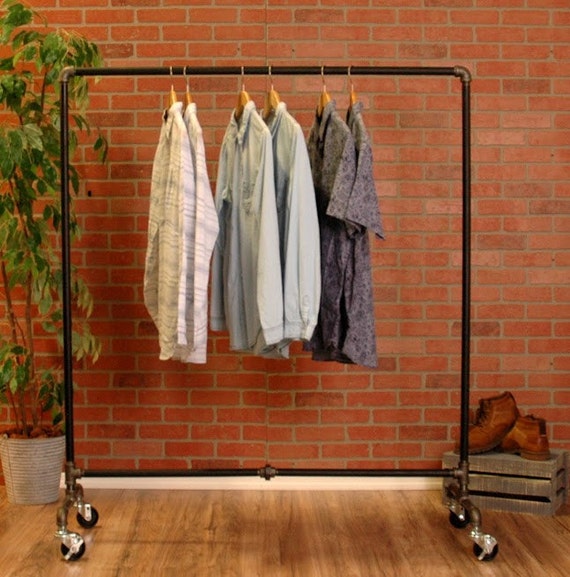 Industrial Pipe Clothing Rack 60 Wide