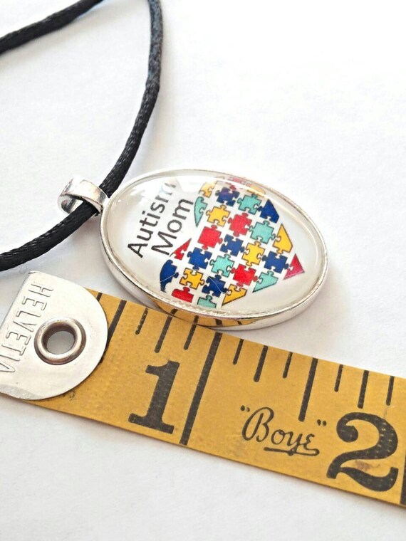 Autism Mom Necklace Autism Awareness Jewelry Puzzle Piece