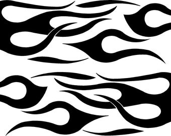 Items similar to Pair Of right & left chevy bow tie flame vinyl decal ...