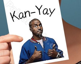 Funny Birthday Card | Kanye West | Card For Husband 25Th Birthday Friend Birthday Card Jayz Gift For Wife Humor Greeting Card Birthday Gift