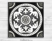 WHITE MOSAIC Canvas print, Roman Mosaic, Mosaic Wall Decor, mosaic painting, Home Decor, Housewarming gift, 8x8 Ready to hang WHITE MOSAIC Canvas print, Roman Mosaic, Mosaic Wall Decor, mosaic painting, Home Decor, Housewarming gift, 8x8 Ready to hang