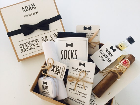 Personalised 'Will you be my Best Man' gift box with