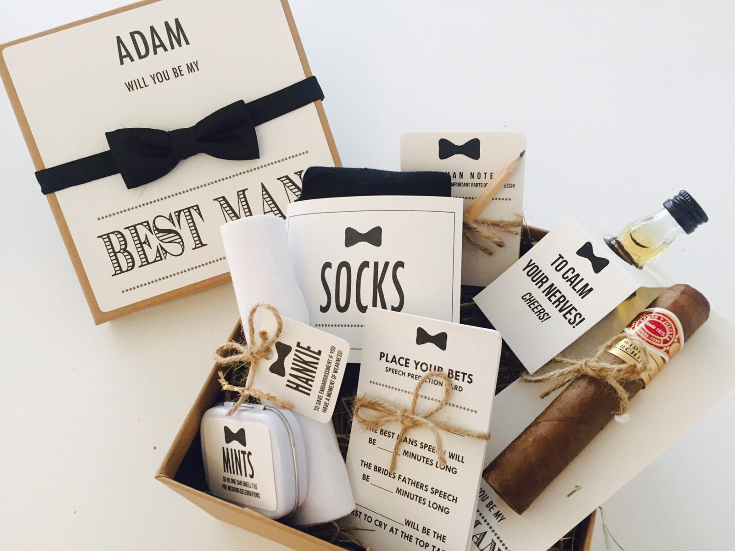 Personalised 'Will you be my Best Man' gift box with