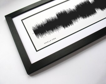 Viva La Vida - Music Art Sound wave Print - Song Lyric Art, Band Poster