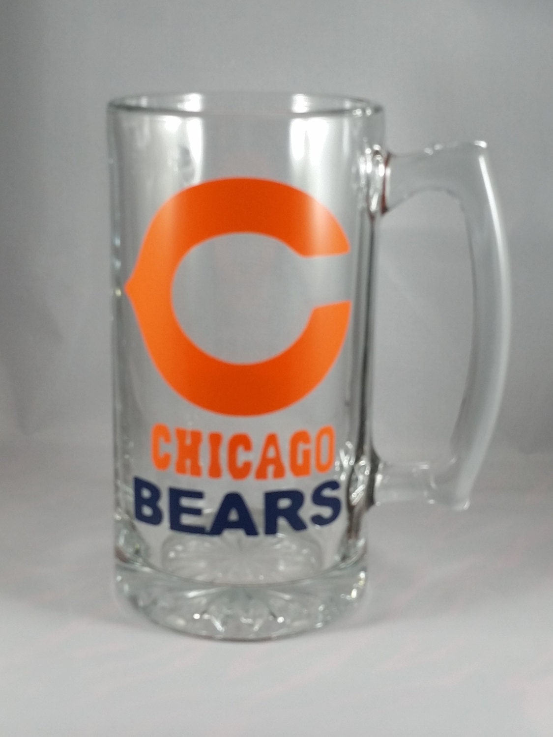 Chicago Bears Beer Mug FREE Shipping Wine Stein by GlitzGiftsNMore
