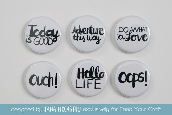 Bonjour vie Flair Mini Badges