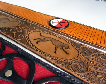 Leather Guitar Strap, Personalized & Durable
