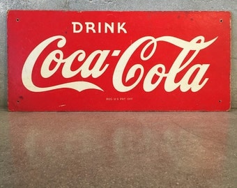 WWII Coca Cola Masonite Sign (FKHHCP)