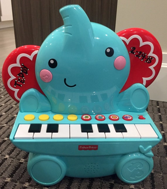 Items similar to Personalized Fisher Price Elephant Piano on Etsy