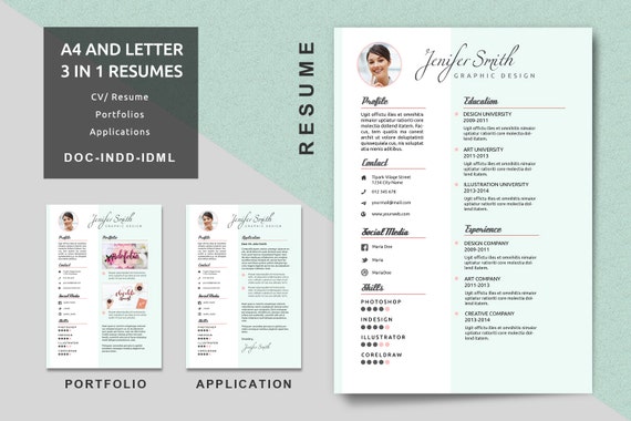 a4  letter creative resume templates modern resume cv